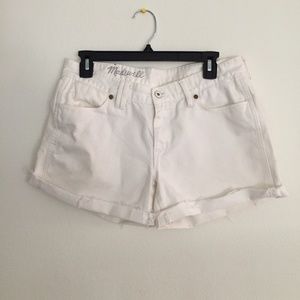 Madewell Frayed Denim Shorts
